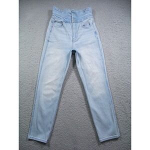 Hollister Jeans Womens Size 1R Blue Denim Ultra High Rise Mom Vintage‎ Stretch